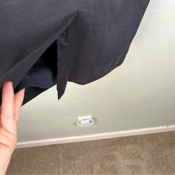 Milly Sleeveless Little Black Dress Bondage Pockets V-Neck Size 6 0039 - Picture 6 of 12